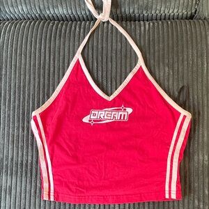 Red Halter Top with Dream Logo
